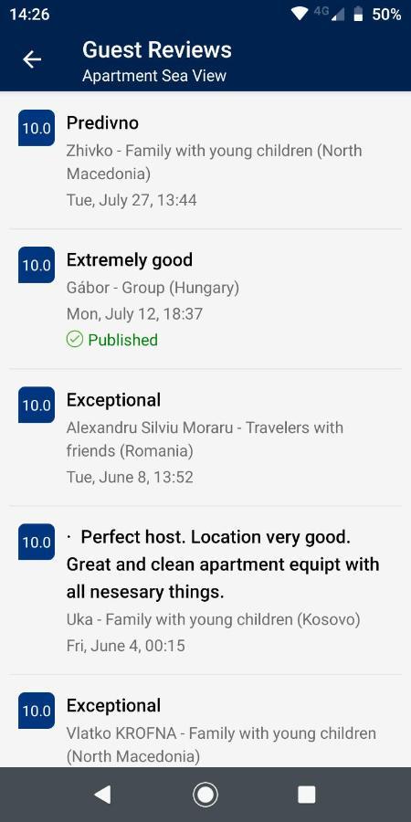 Apartment Sea View Шенгін Екстер'єр фото